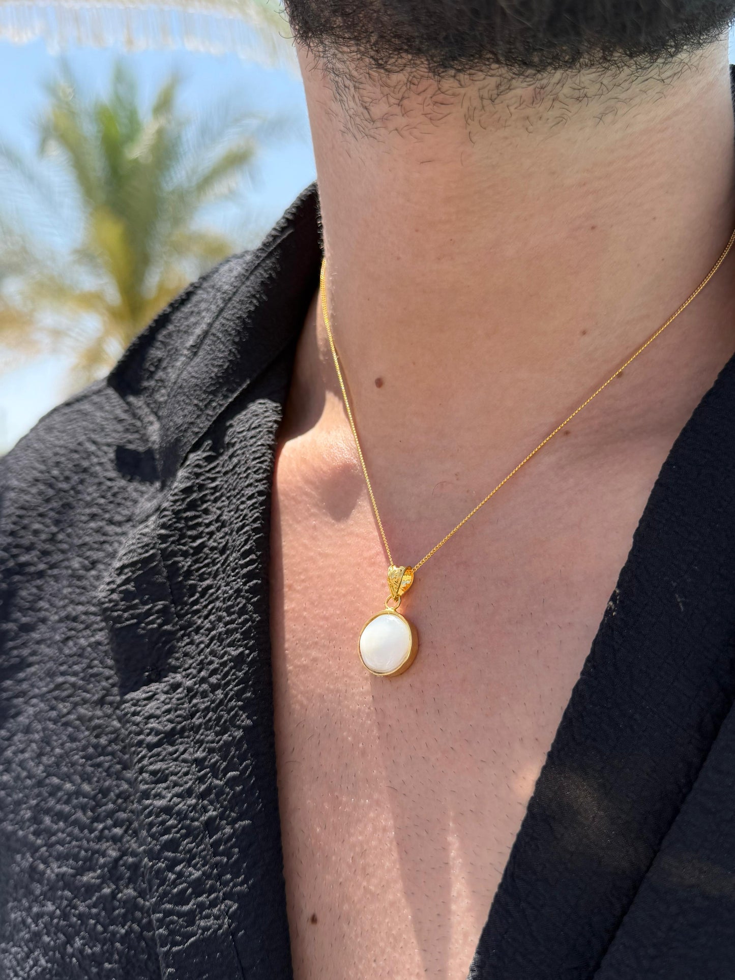 Shella Necklace in Sterling Silver 925s-Fine Gold Plated