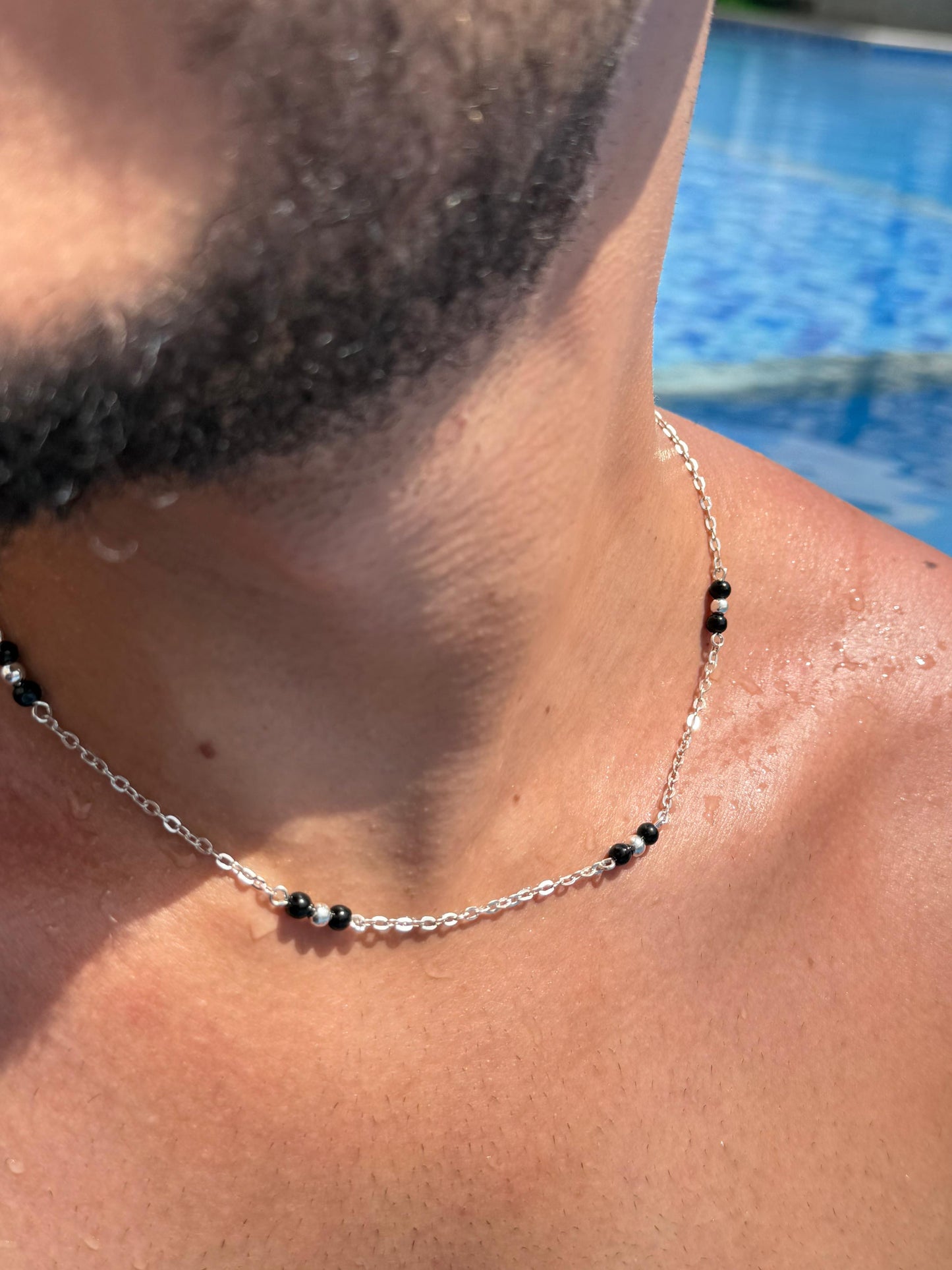 BLACK ZONE Chain in Sterling Silver 925s