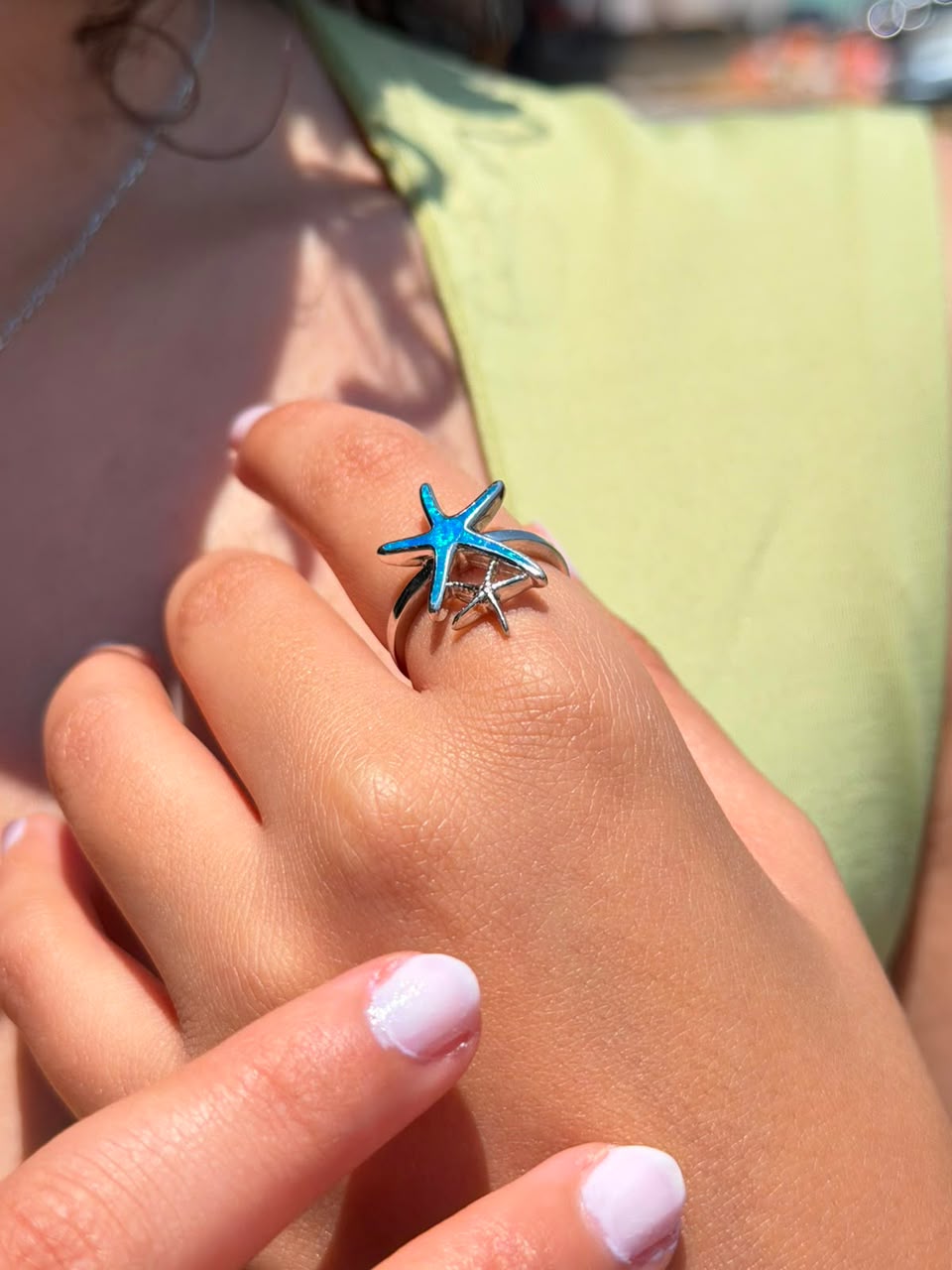 Azura Star Ring in Sterling Silver -925s