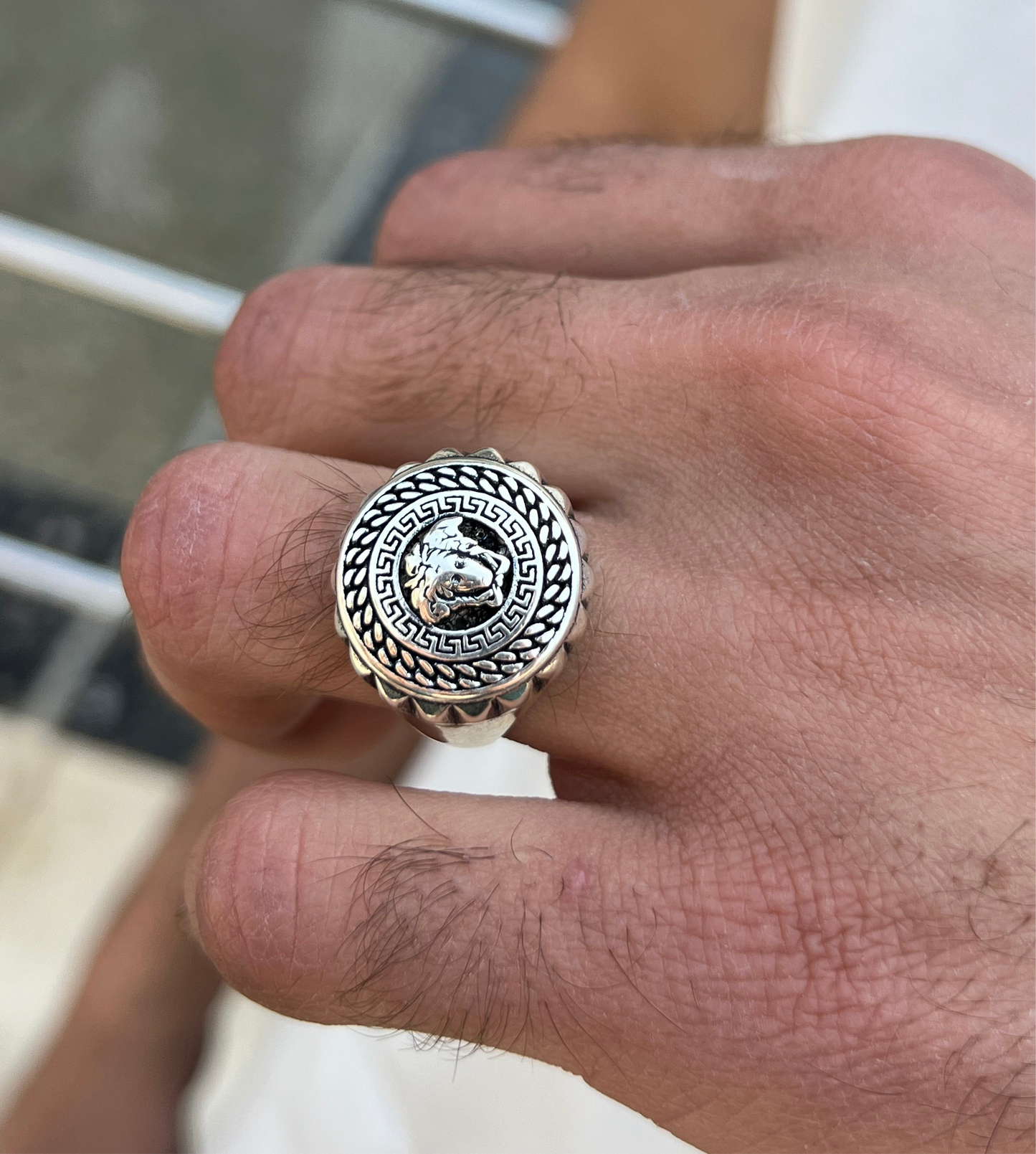 Vercase Ring for Men in Sterling Silver 925s