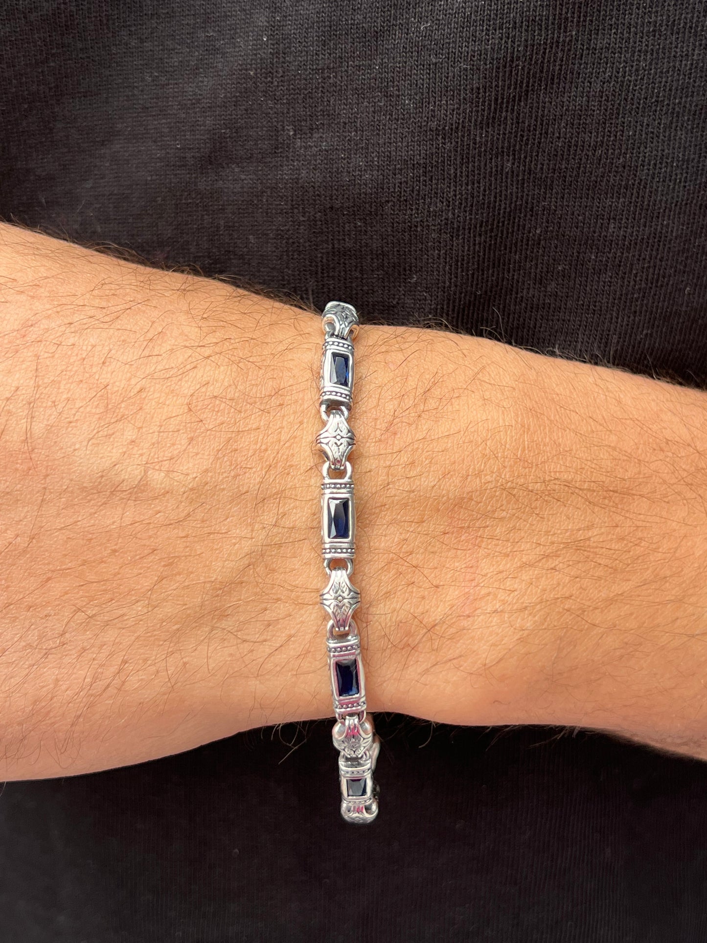 Navy Guardian bracelet for men925s