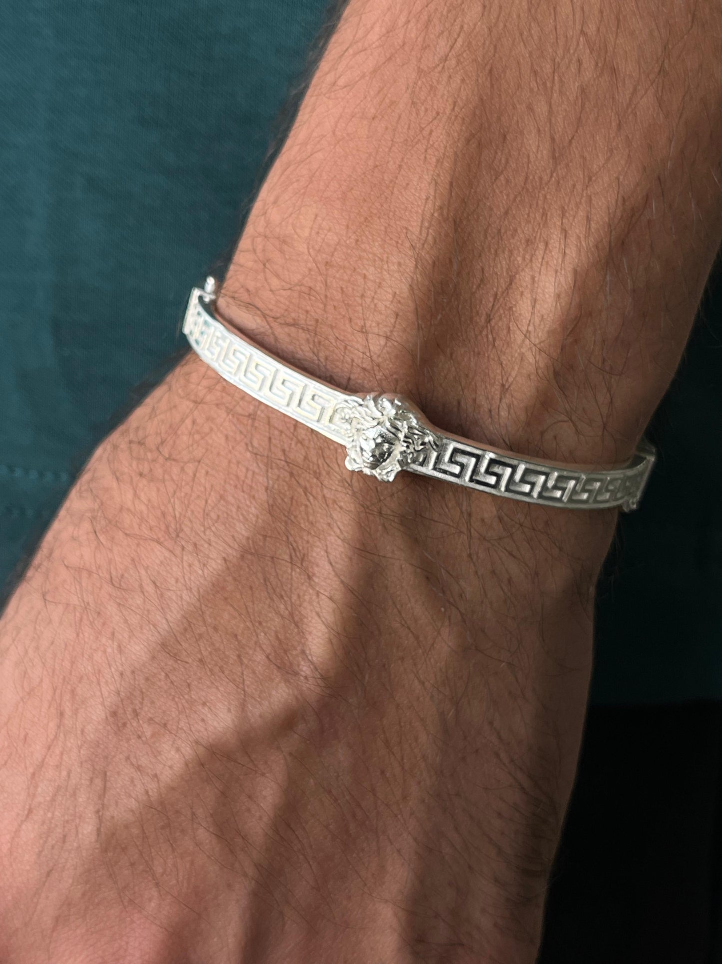 Versace Bangle for Men's Sterling Silver 925s-
