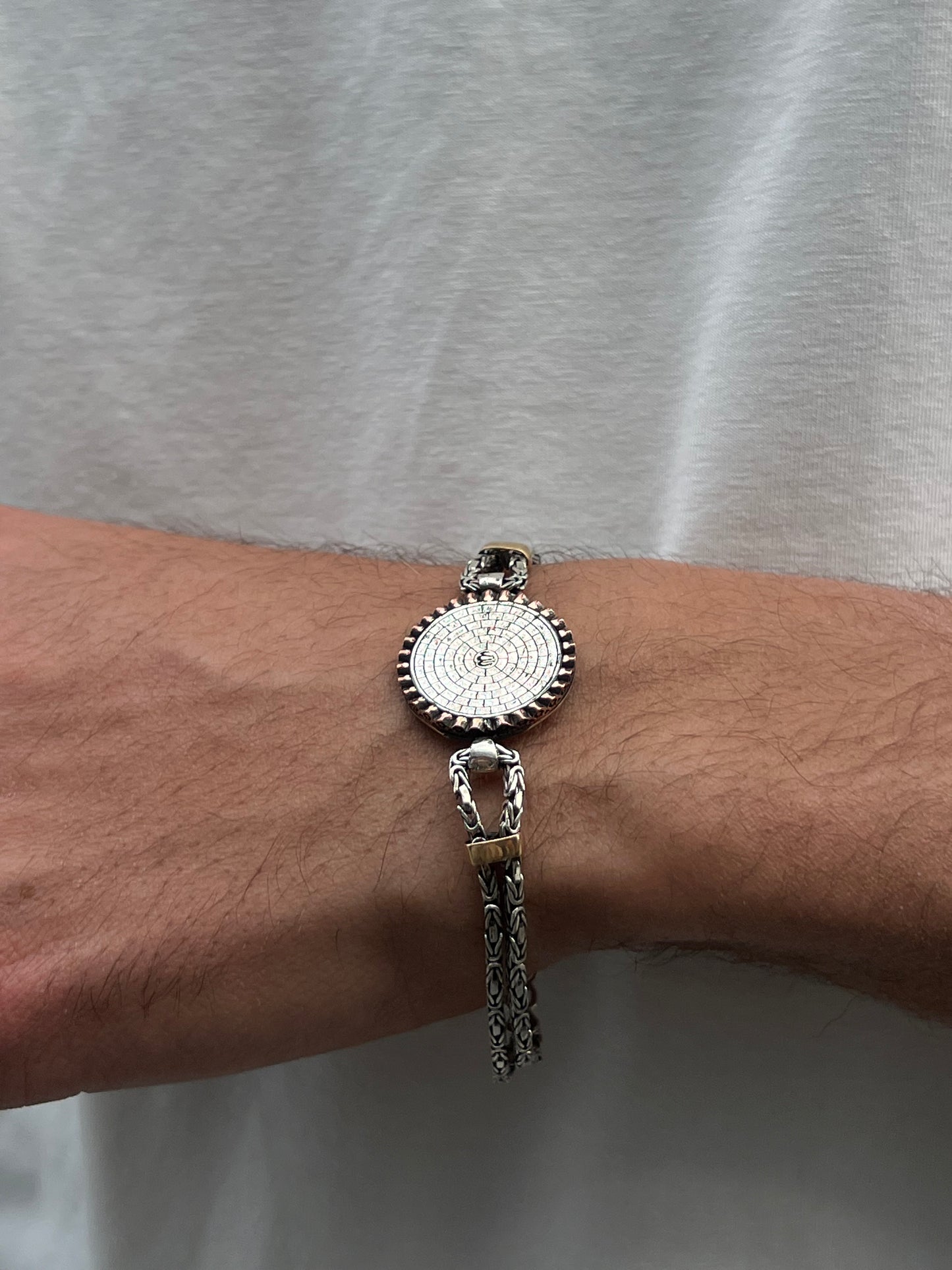 “أسماء الله الحسنى“Islamic Bracelet for Men's Sterling Silver 925s