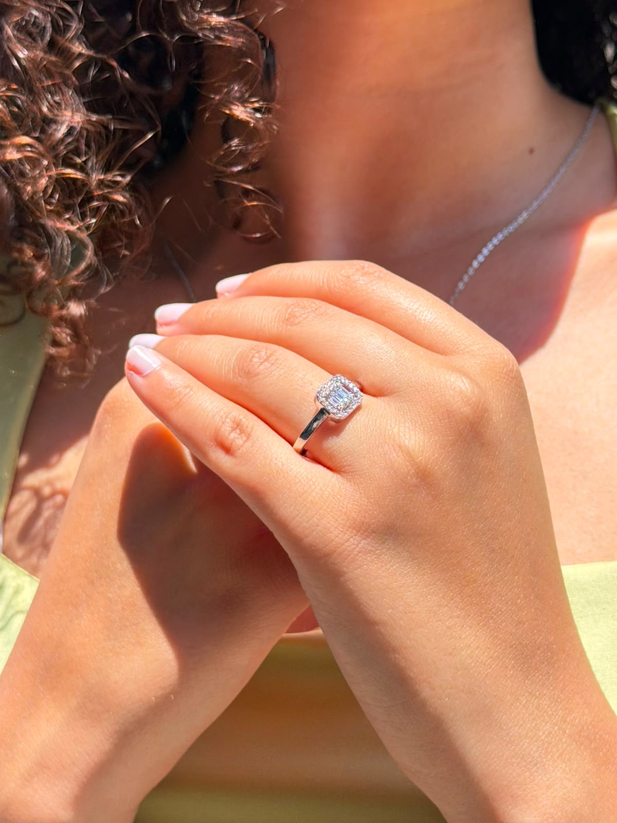 Square Ring in Sterling Silver -925s