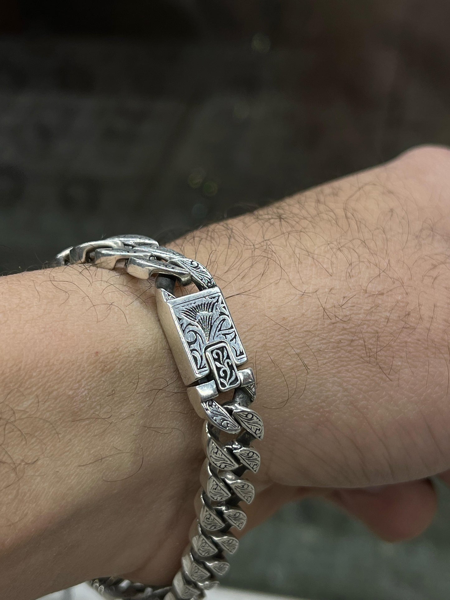 Aslanor Lion Head Bracelet for Men Sterling Silver 925s,