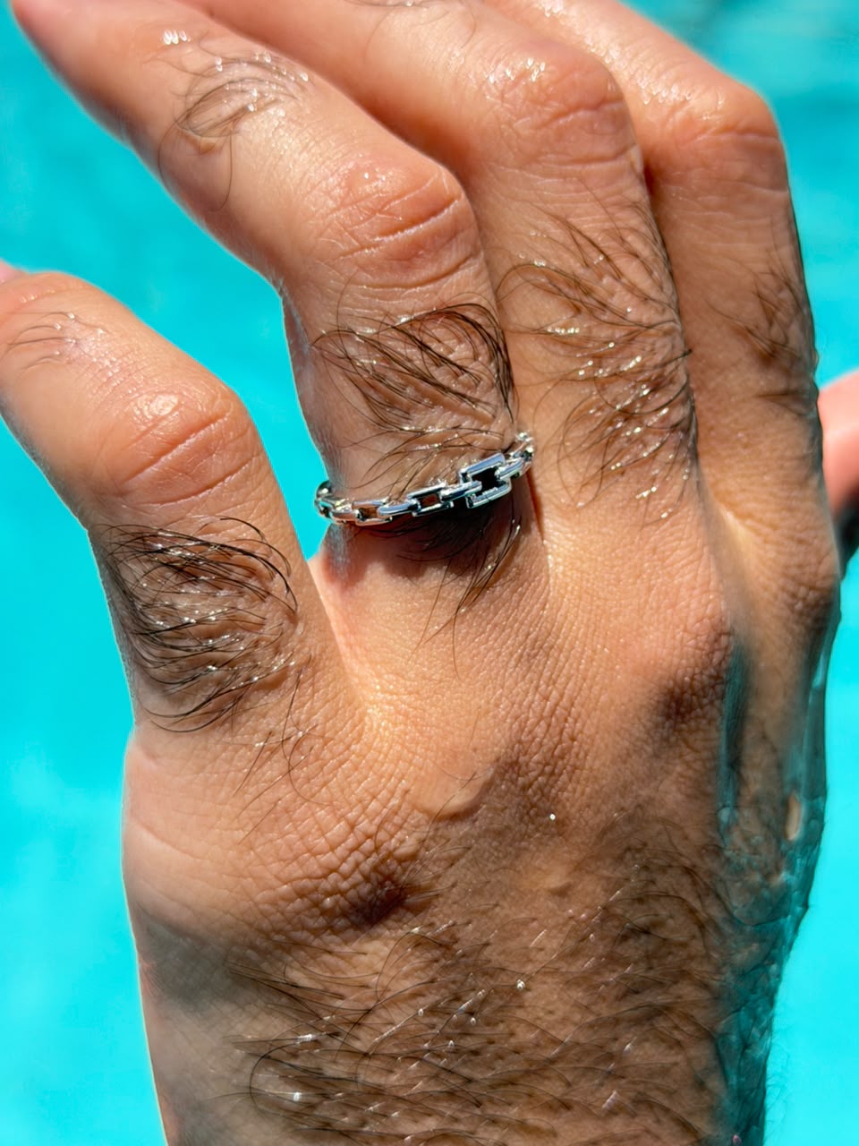 Maillon Ring in Sterling Silver 925s