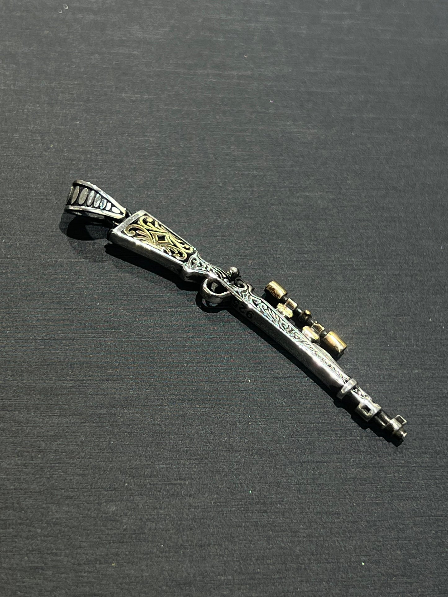 Sniper pendant – S925 Silver-6cm