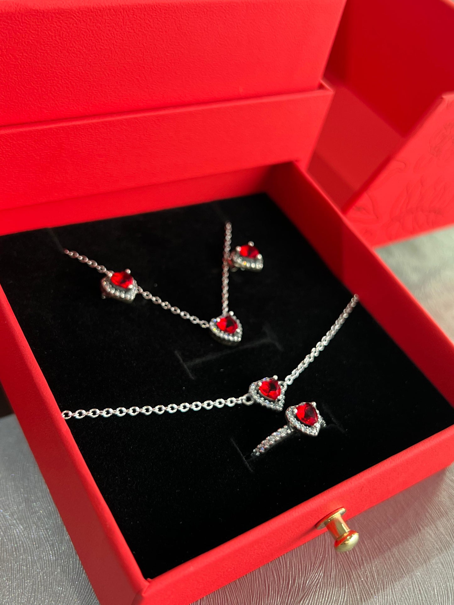 Red Drawer Flower Valentine’s Box