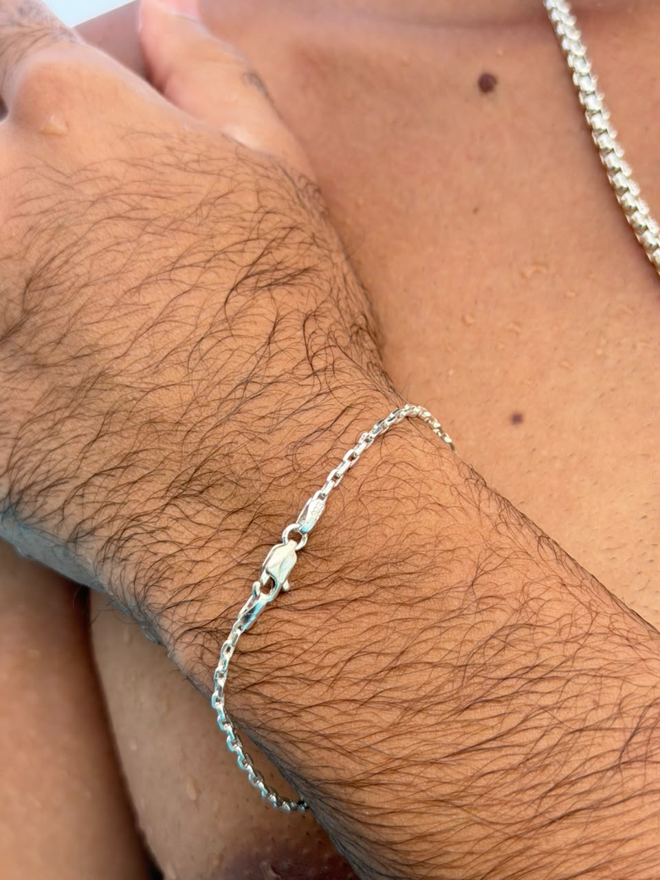 Link chain Bracelet Sterling Silver 925s