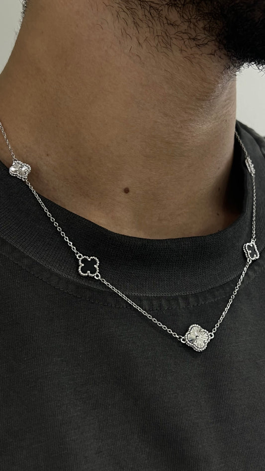 Diamond -Black Van cleef Necklace for Men's Sterling Silver 925s