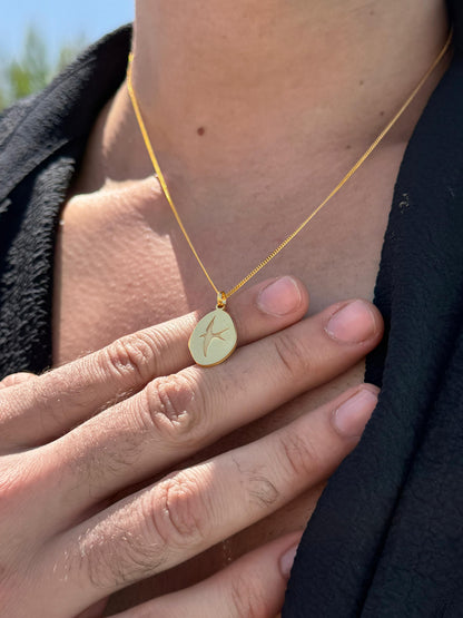 Liberty Necklace Sterling Silver 925s-Fine Gold Plated