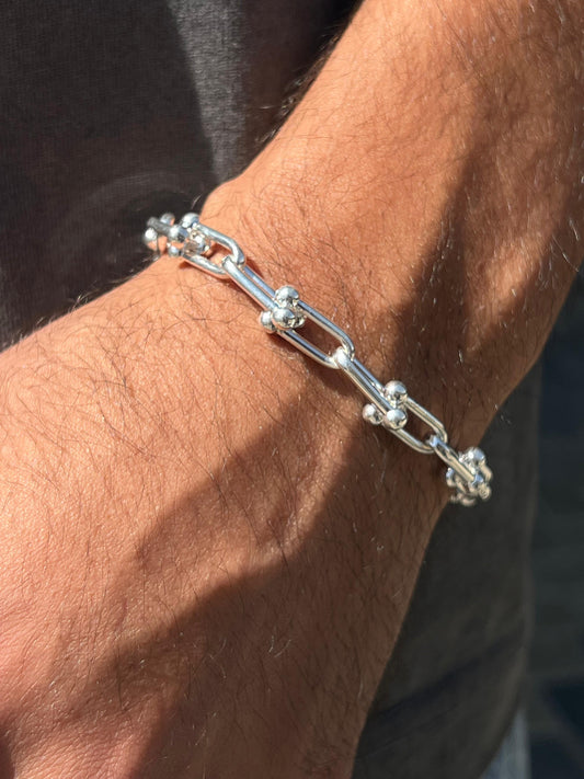 Tiffany HardWear Sterling Silver Bracelet S925-23cm