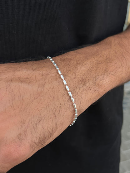 Splited Bracelet Sterling Silver 925s-(20,5cm-3mm)