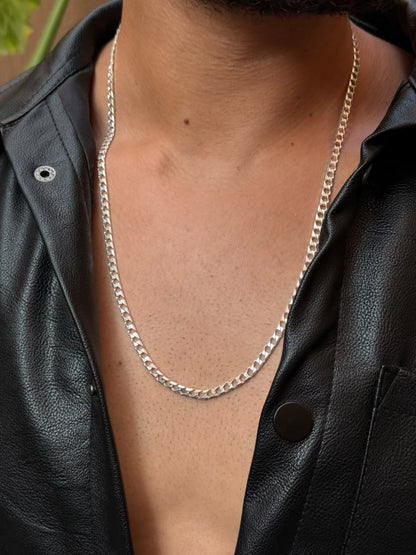 Lunar Grommet Necklaces for Men's Sterling Silver 925s -4.5mm-