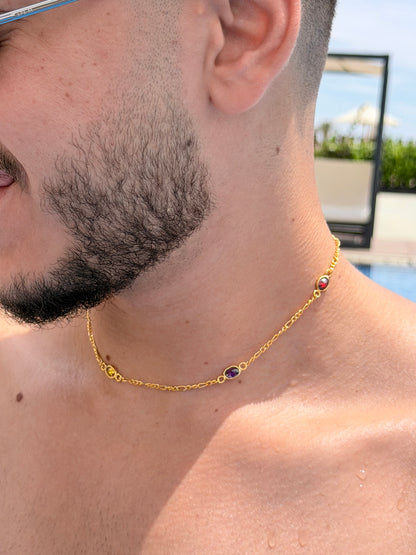 PRIME Figaro Chain Sterling Silver 925s-Fine Gold Plated