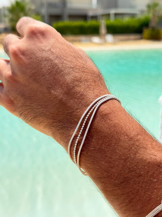 Triple Chain Bracelet Sterling Silver 925s
