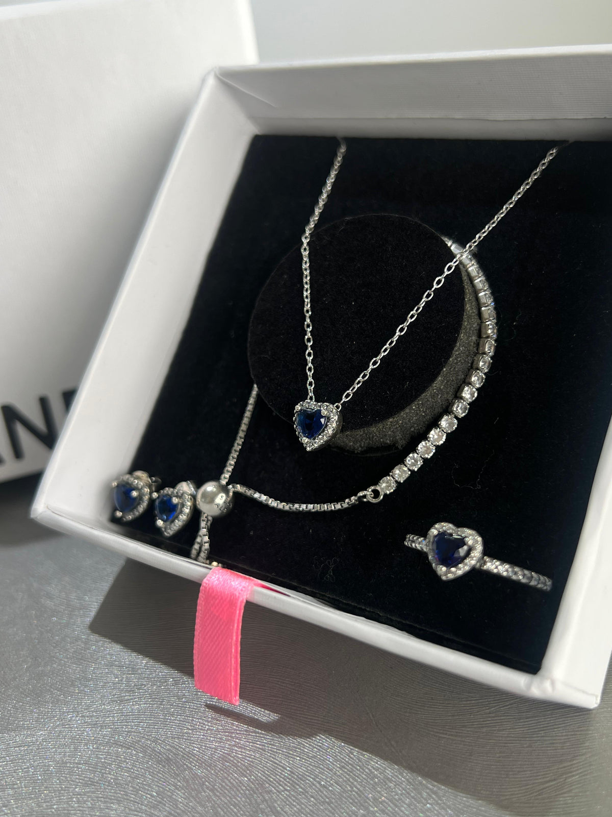Handmade Blue Sapphire 925 Sterling Silver Pendant - Gemstone Necklace - UK Handmade Blue Sapphire 925 Sterling Silver Pendant - Gemstone Necklace - UK
