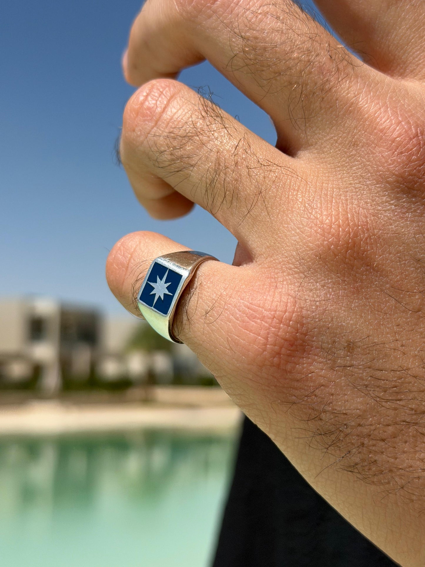 Blue Northbound Ring in Sterling Silver 925s