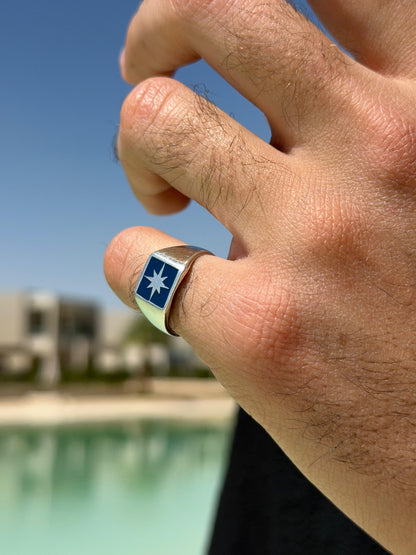 Blue Northbound Ring in Sterling Silver 925s