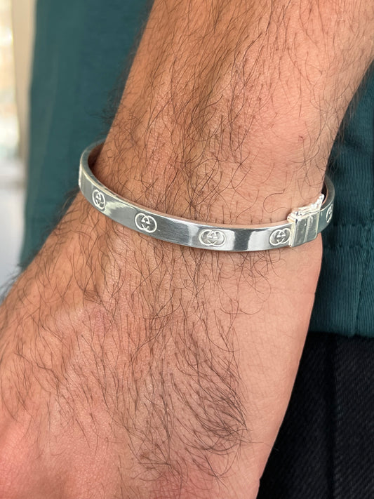 Sleek Cartier Bangle for Men's Sterling Silver 925s