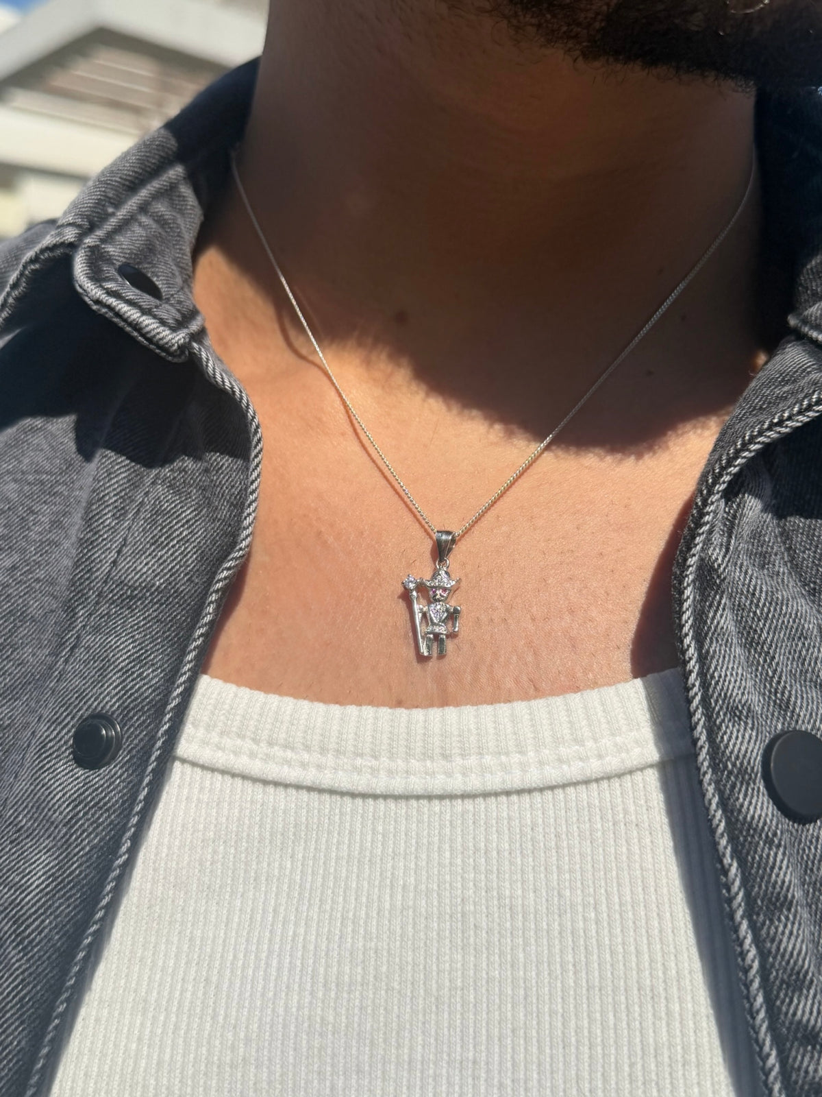 Outlaw Rider Necklaces for Men's Sterling Silver 925s