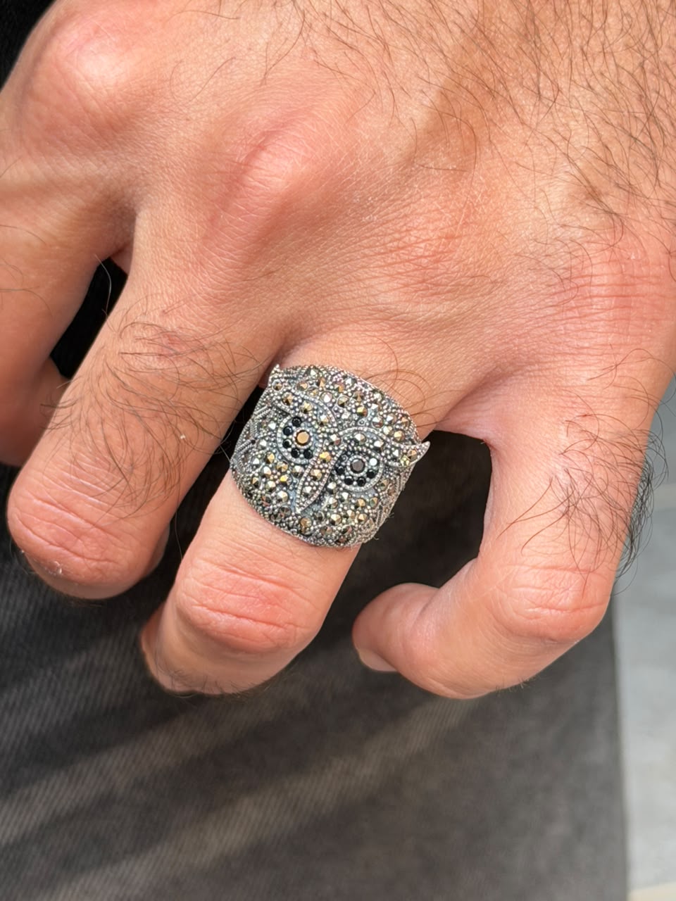 Vesper Owl Ring in Sterling Silver 925s