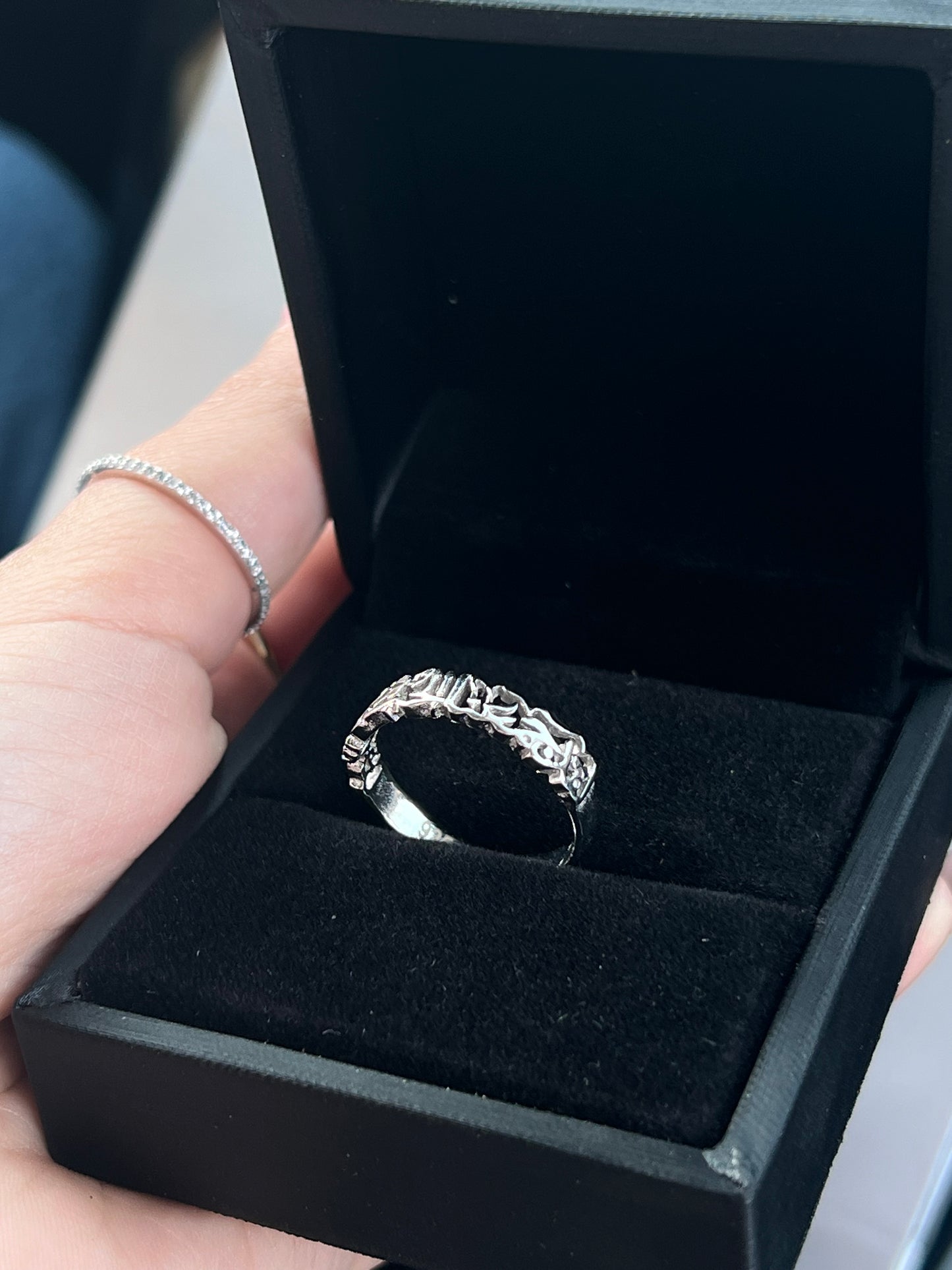 Couple Band Ring - 925Silver
 (لقد جمعنا الحب فمن يفرقنا)💞