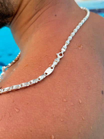 Pump Turkish Vault  Necklace Sterling Silver 925s