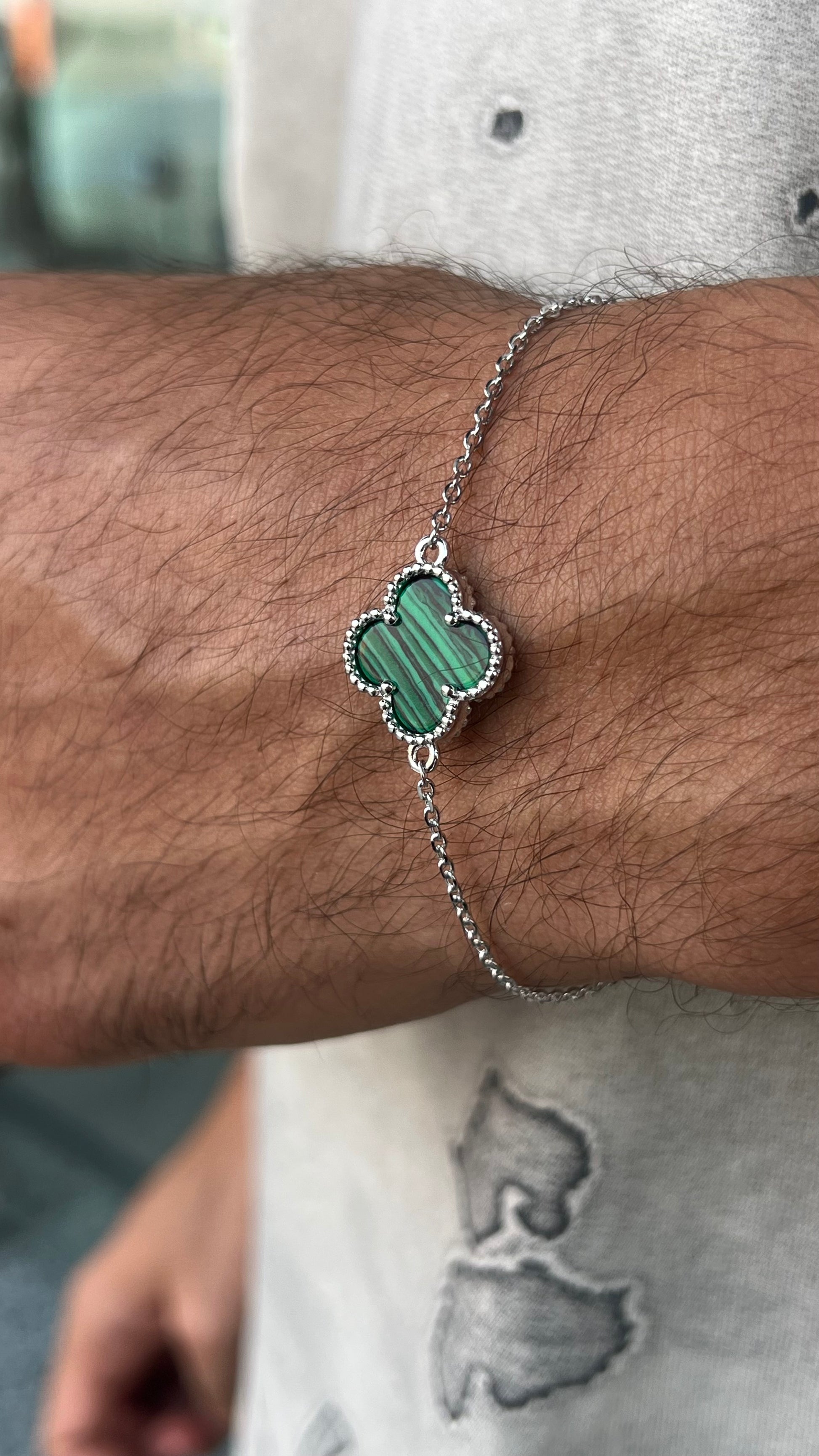 Van Cleef Malachite Bracelet Arpels Alhambra Bracelet Malachite