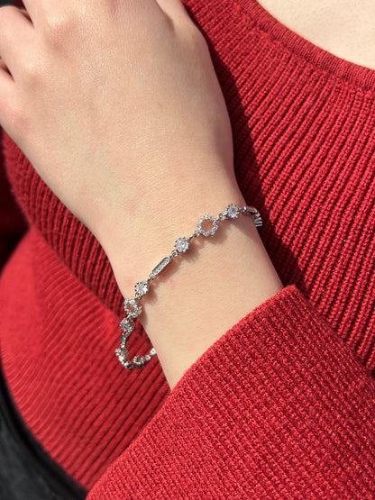 Zirconia Bracelet -in Sterling Silver -925