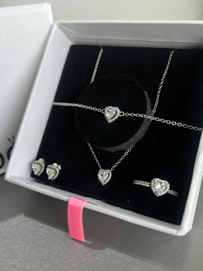 Full Heart Set - Italian Silver 925