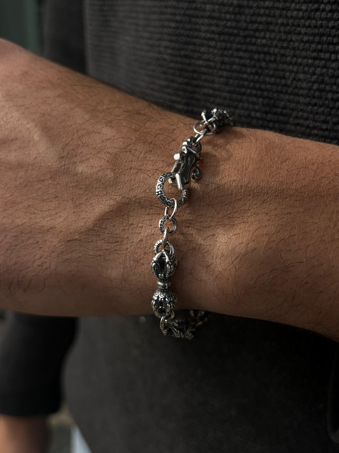 Monarch Bracelet Sterling Silver 925s-(20cm)