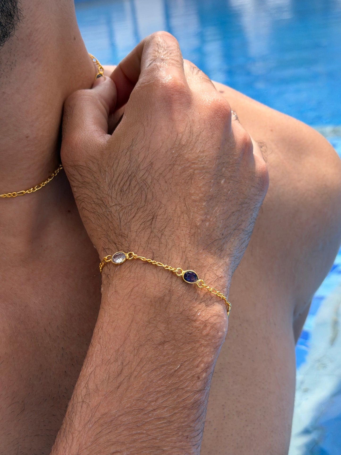 PRIME Figaro Bracelet Sterling Silver 925s- Gold Plated