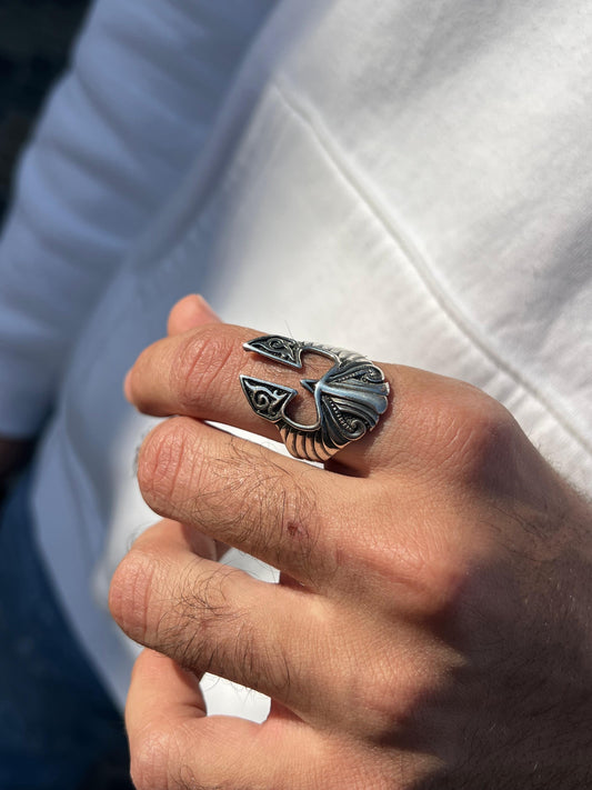 Spartan mask Ring -Sterling Silver 925s
