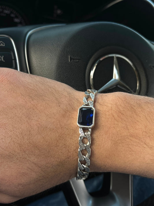 Tang Chain Bracelet for Men's Sterling Silver 925s