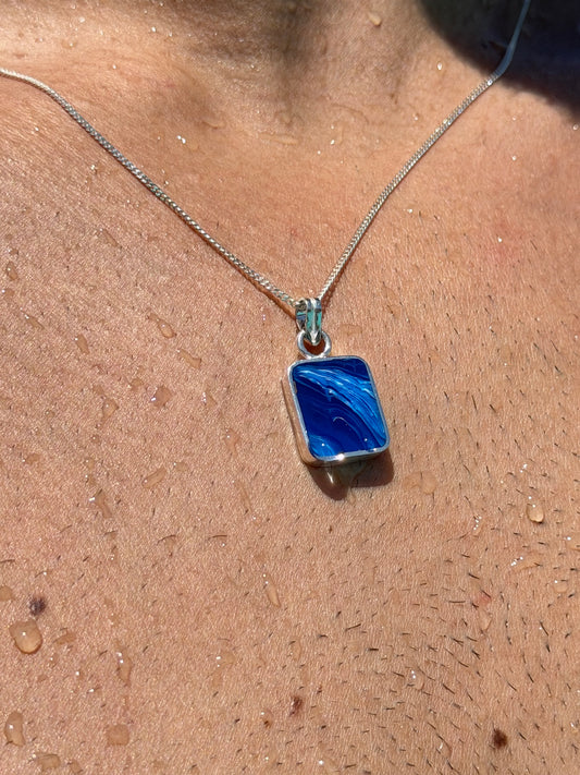 Ocean inspired Necklace for Men's Sterling Silver 925s