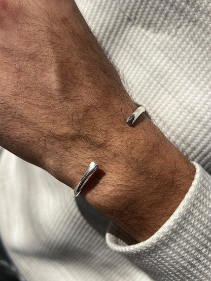 Sleek Bangle for Men's Sterling Silver 925s