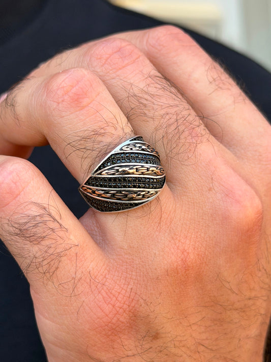 Guard Ring for Men's Sterling Silver 925s