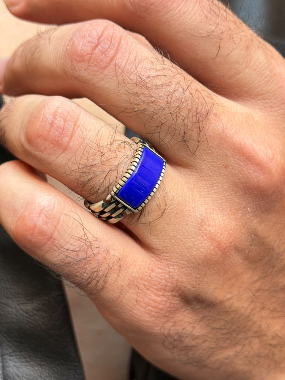 Cobalt Crest Ring -Sterling Silver 925s