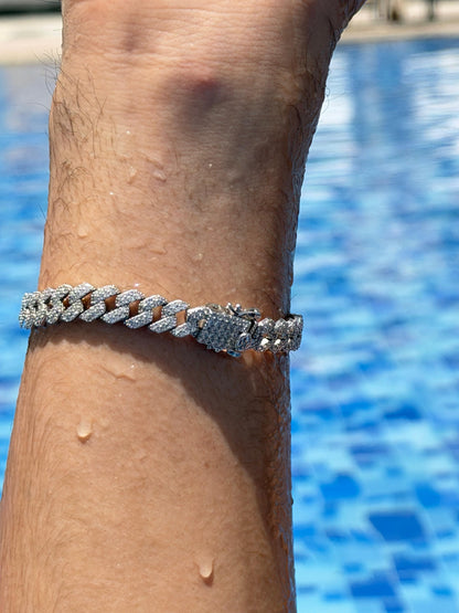 All icey Bracelet Sterling Silver 925s(19cm-8.5mm)