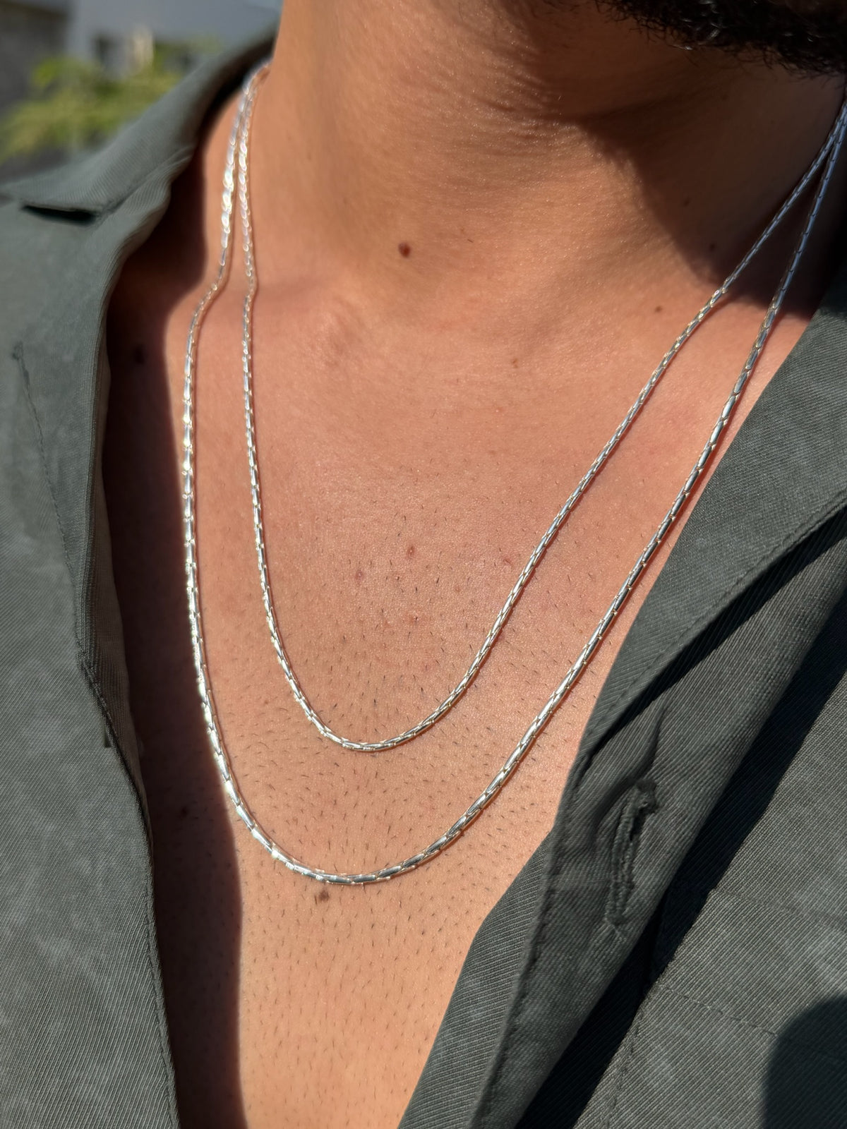 Silva Bone Necklaces for Men's Sterling Silver 925s
