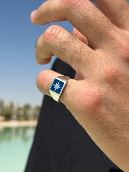Blue Northbound Ring in Sterling Silver 925s
