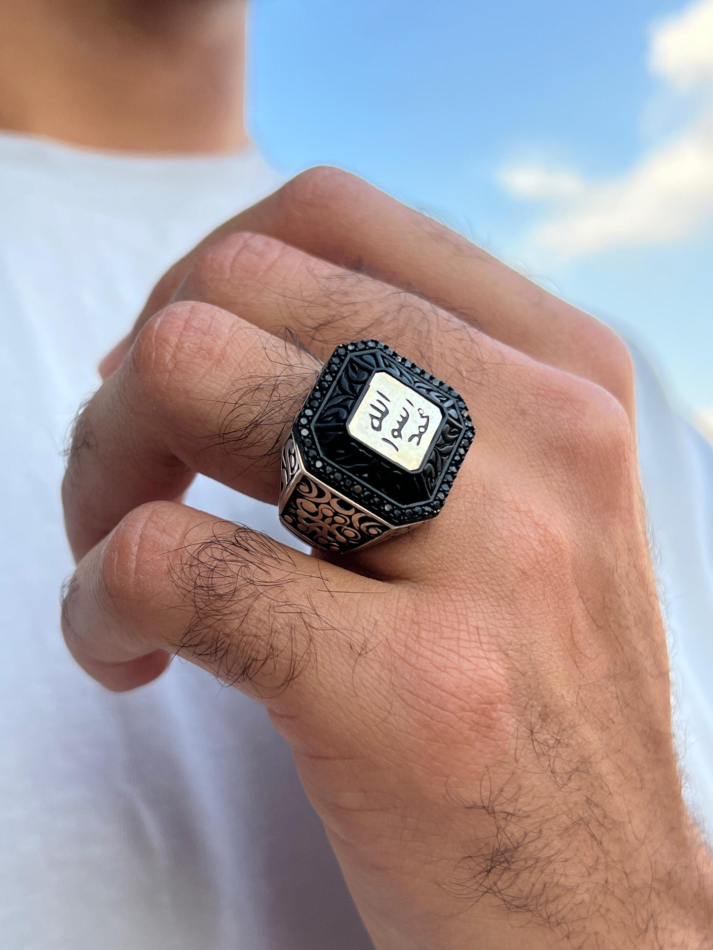 Engraved Islamic Ring-Sterling Silver 925s