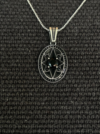 Victorian Marquis Pendant – S925 Silver-3cm