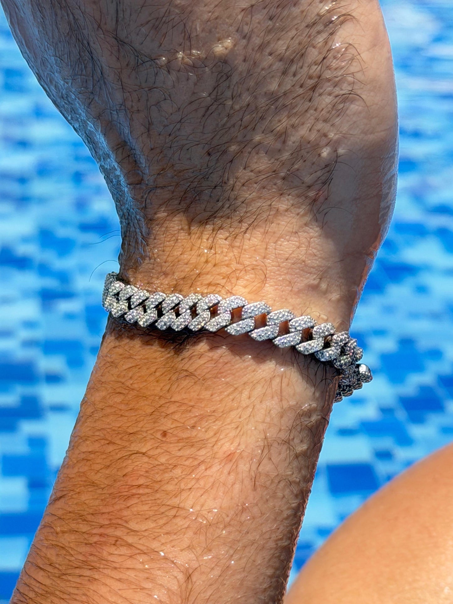 All icey Bracelet Sterling Silver 925s(19cm-8.5mm)