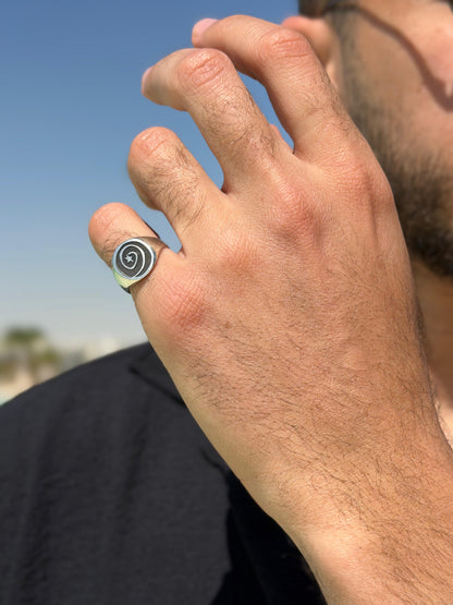 Spiral Star Ring in Sterling Silver 925s