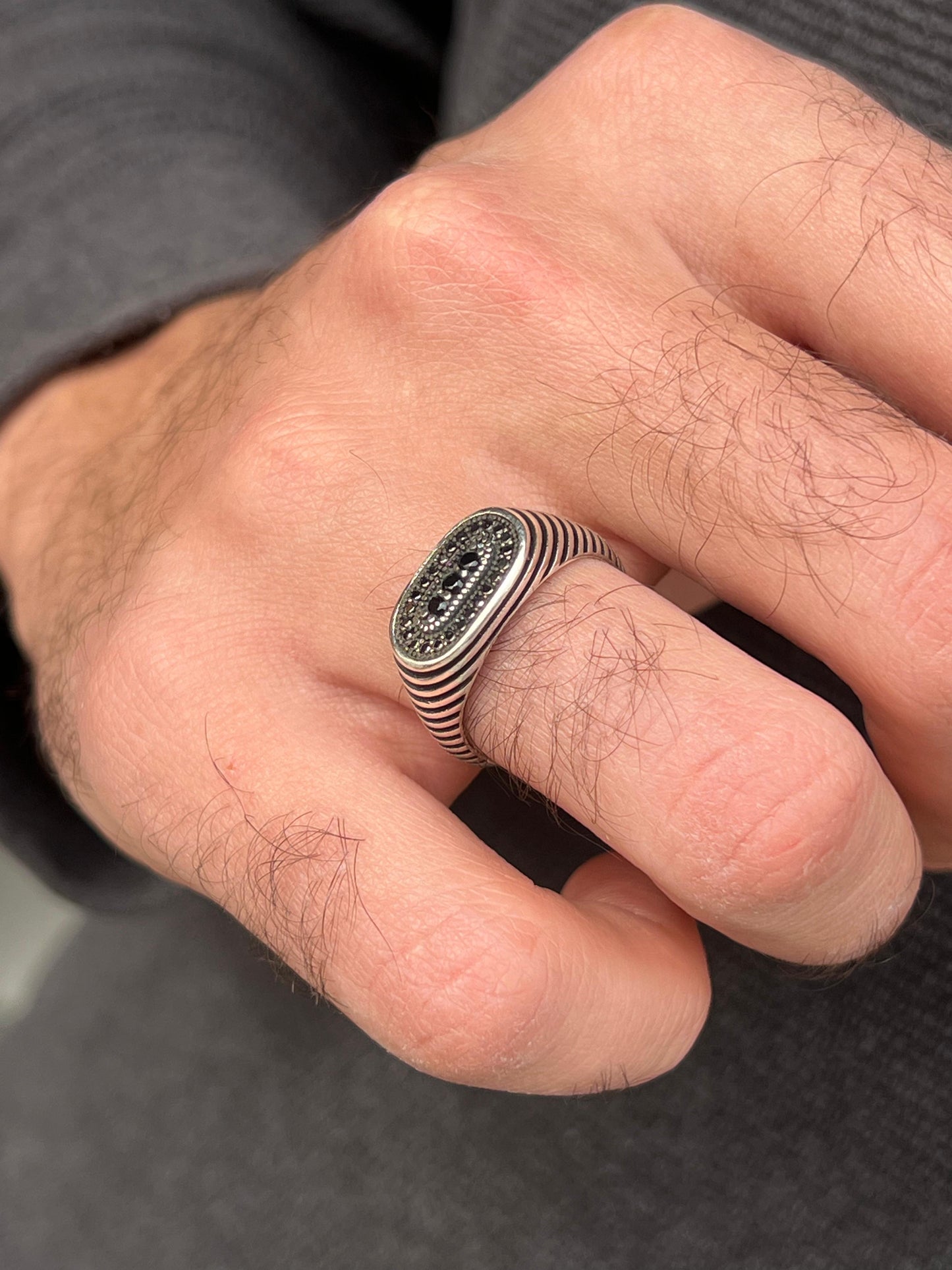 Zancan Ring -for Men's Sterling Silver 925s