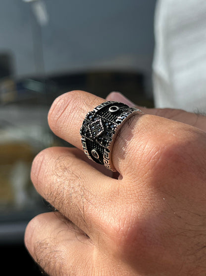 Black Eye Ring -Sterling Silver 925s