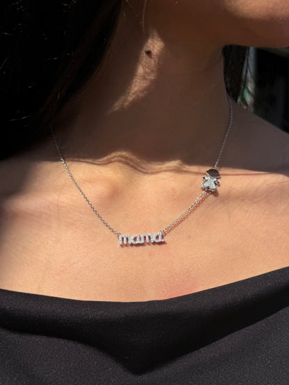 Mama Girl Necklace in Sterling Silver 925s