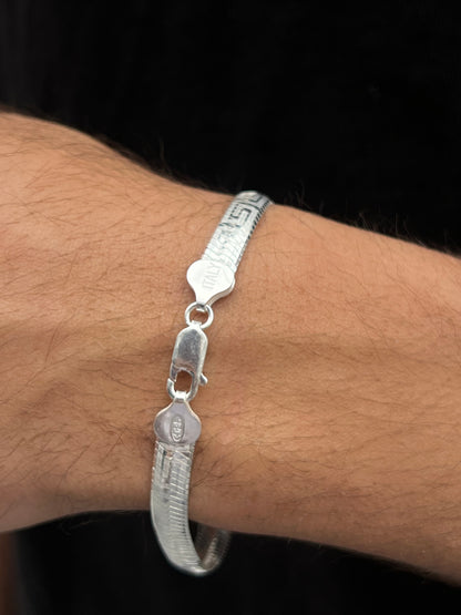 Versace themed bracelet for men925s